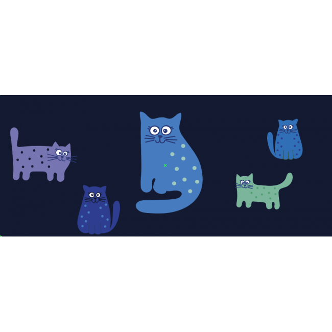 KIDS-Maske CATS blue