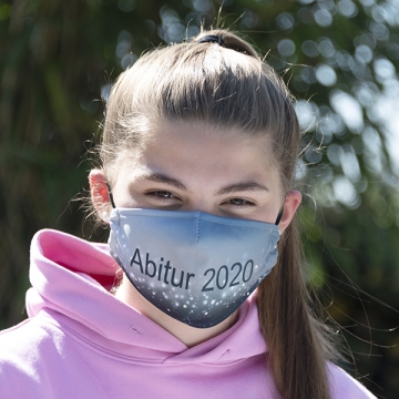 Gesichtsmaske "STERNE" blau