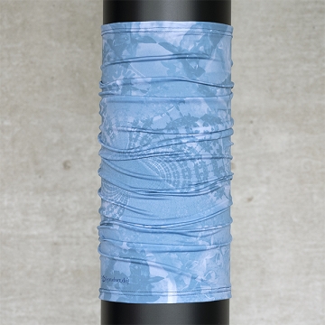 Multifunktionsschal Batik FLORAL Jeansblau