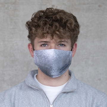Gesichtsmaske "X-mas" silber