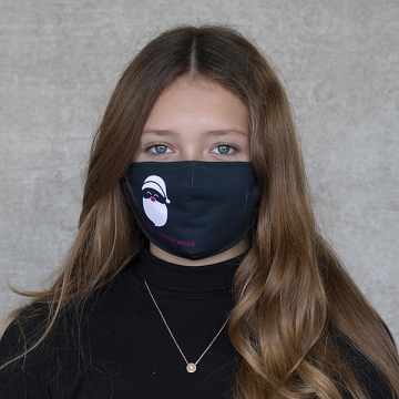Gesichtsmaske "X-mas Santa" black